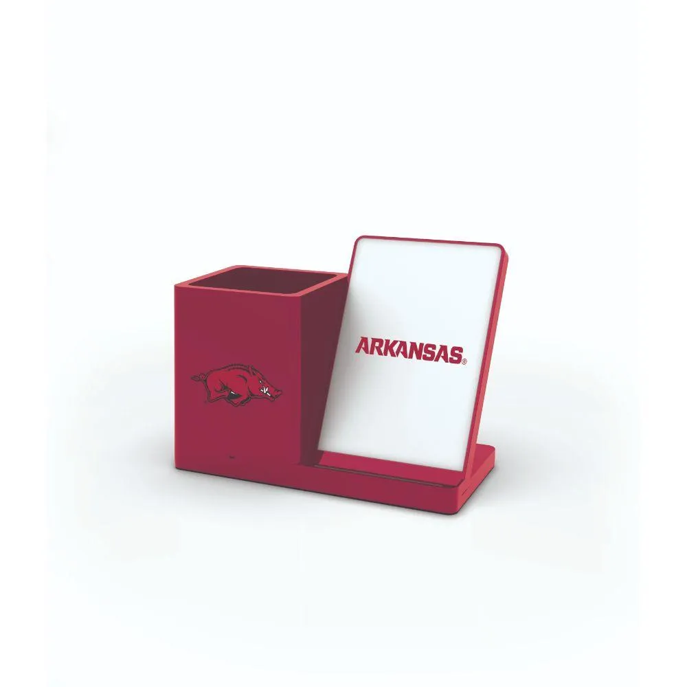  Razorbacks | Arkansas Wireless Desktop Organizer And Phone Charger | Alumni Hall