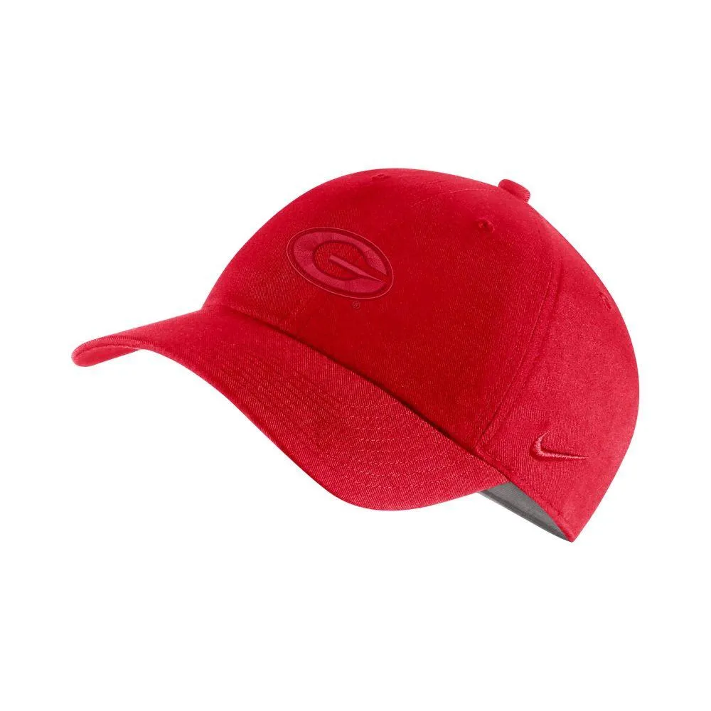 Georgia Nike H86 Logo Tonal Campus Adjustable Cap