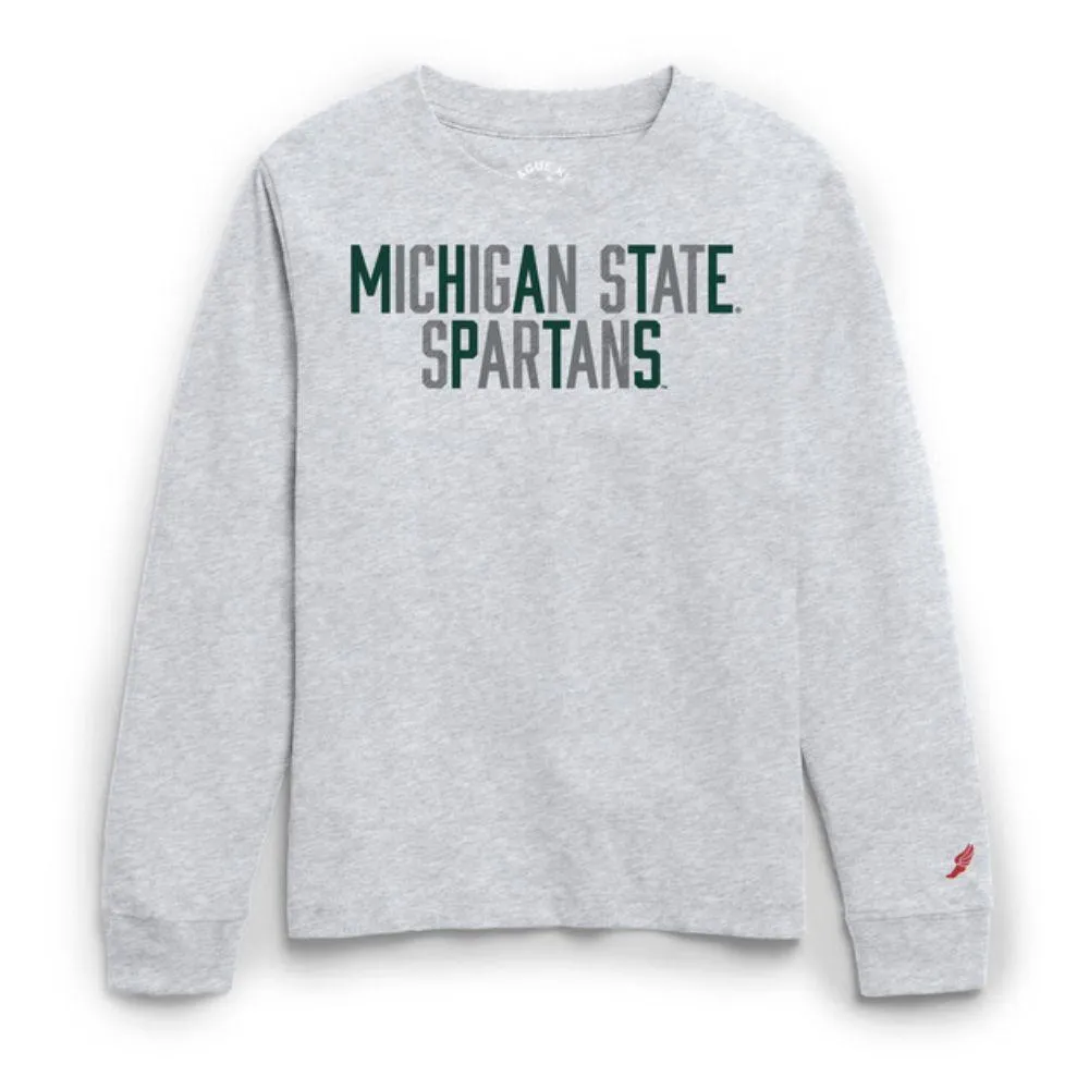 Spartans | Michigan State League Youth Multicolor Tumble Long Sleeve Tee Alumni Hall