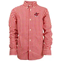 Wku | Toddler Lucas Gingham Button Down Alumni Hall