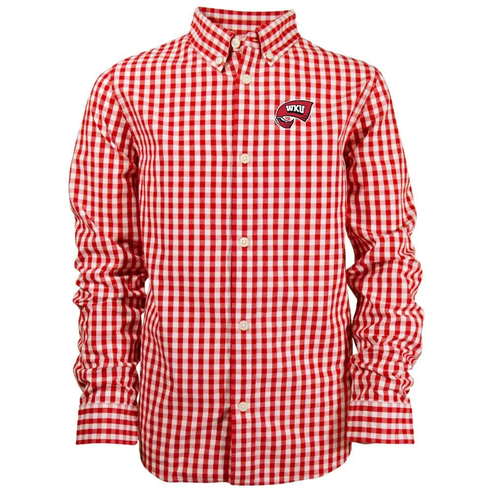 Wku | Youth Lucas Gingham Button Down Alumni Hall