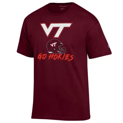 Hokies | Virginia Tech Champion Helmet War Cry Tee Alumni Hall