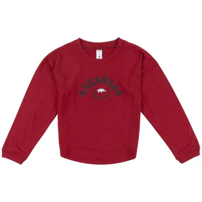 Razorbacks | Arkansas Zoozatz Youth Drop Shoulder Long Sleeve Tee Alumni Hall