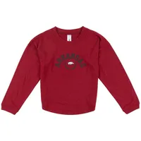 Razorbacks | Arkansas Zoozatz Youth Drop Shoulder Long Sleeve Tee Alumni Hall