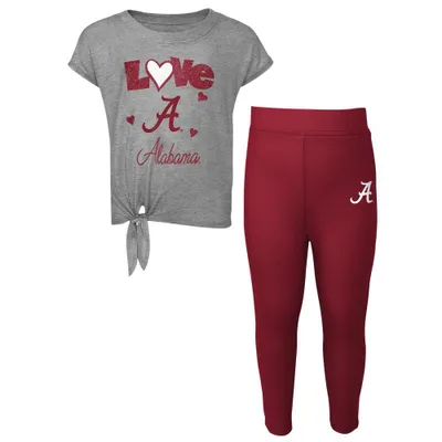 Bama | Alabama Toddler Forever Love Tee And Legging Set Alumni Hall