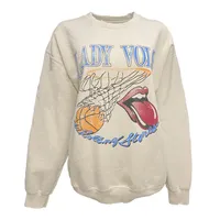 Lady Vols | Tennessee Livylu Off Net Rolling Stones Sweatshirt Orange Mountain