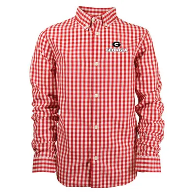 Dawgs | Georgia Toddler Lucas Gingham Button Down Alumni Hall