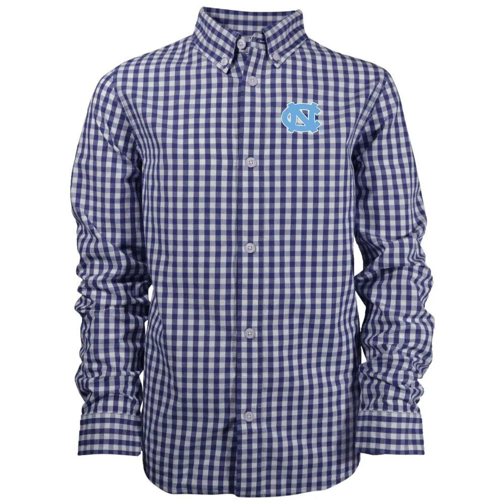 Unc | Carolina Toddler Lucas Gingham Button Down Alumni Hall