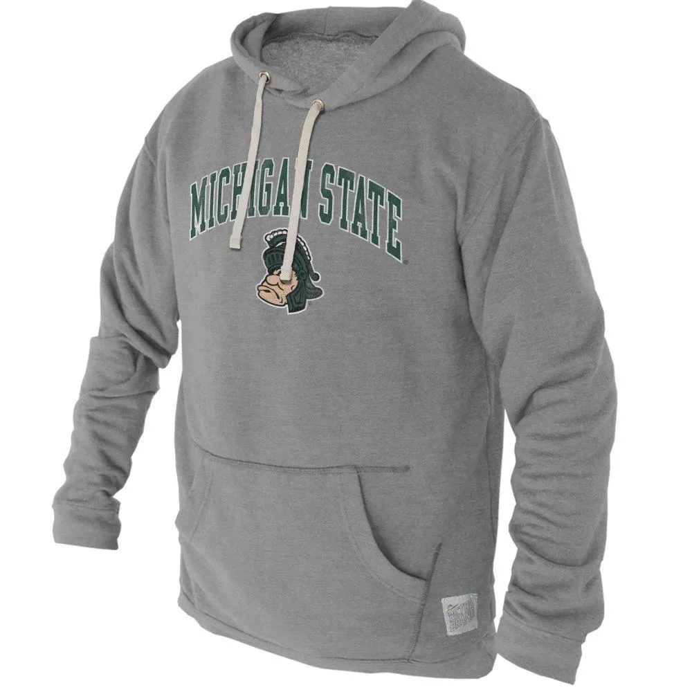 Spartans | Michigan State Vault Spartan Head Triblend Hoodie Alumni Hall