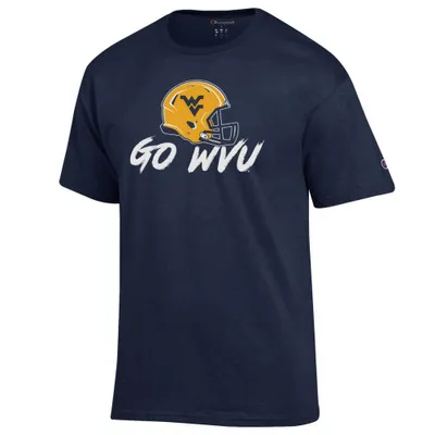 Wvu | West Virginia Champion Helmet War Cry Tee Alumni Hall