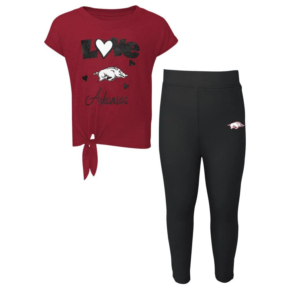 Razorbacks | Arkansas Kids Forever Love Tee And Legging Set Alumni Hall