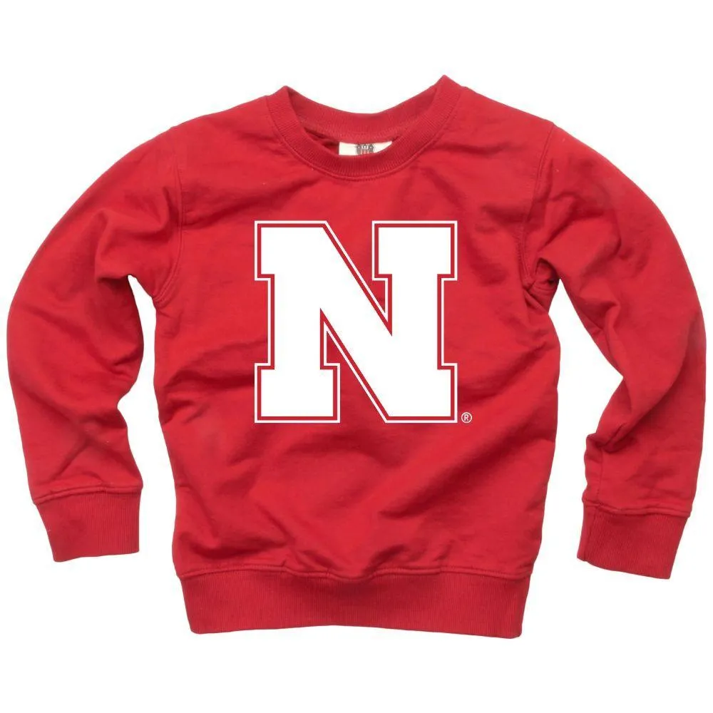 Huskers | Nebraska Kids Primary Logo Crewneck Alumni Hall