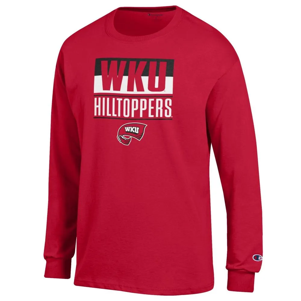 Wku | Western Kentucky Champion Split Stack Long Sleeve Tee Alumni Hall