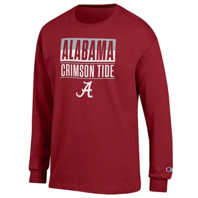 Bama | Alabama Champion Split Stack Long Sleeve Tee Alumni Hall