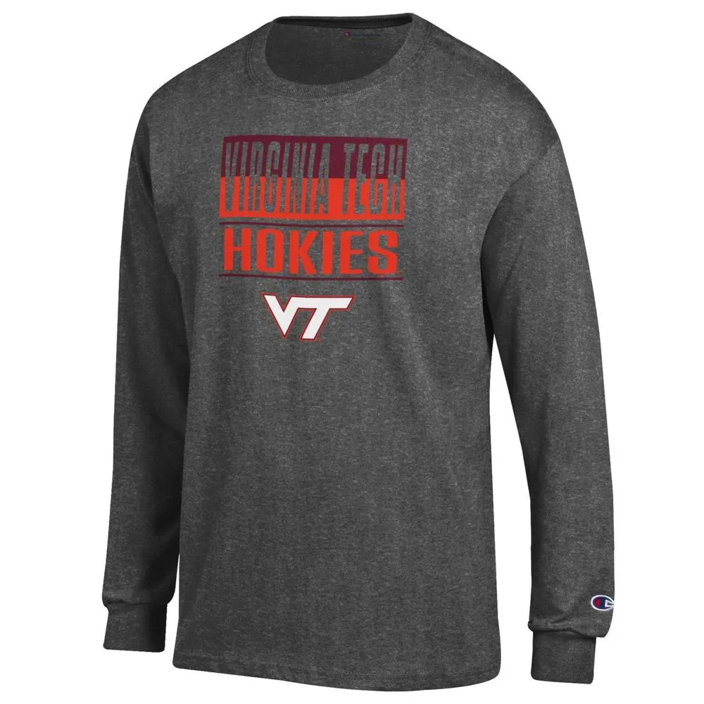 Hokies | Virginia Tech Champion Split Stack Long Sleeve Tee Alumni Hall