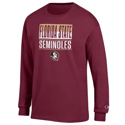 Fsu | Florida State Champion Split Stack Long Sleeve Tee Alumni Hall