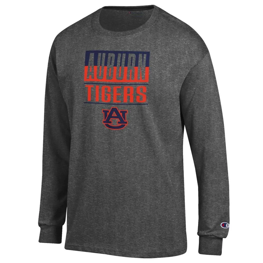 Aub | Auburn Champion Split Stack Long Sleeve Tee Alumni Hall