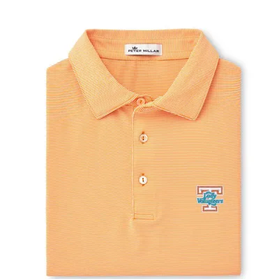 Tennessee Peter Millar Lady Vols Jubilee Stripe Jersey Polo