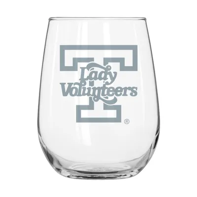  Lady Vols | Tennessee Lady Vols 16oz Etched Curved Beverage Glass | Orange Mountain