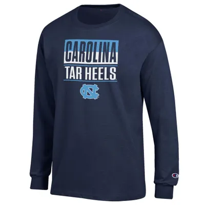 Unc | Champion Split Stack Long Sleeve Tee Alumni Hall