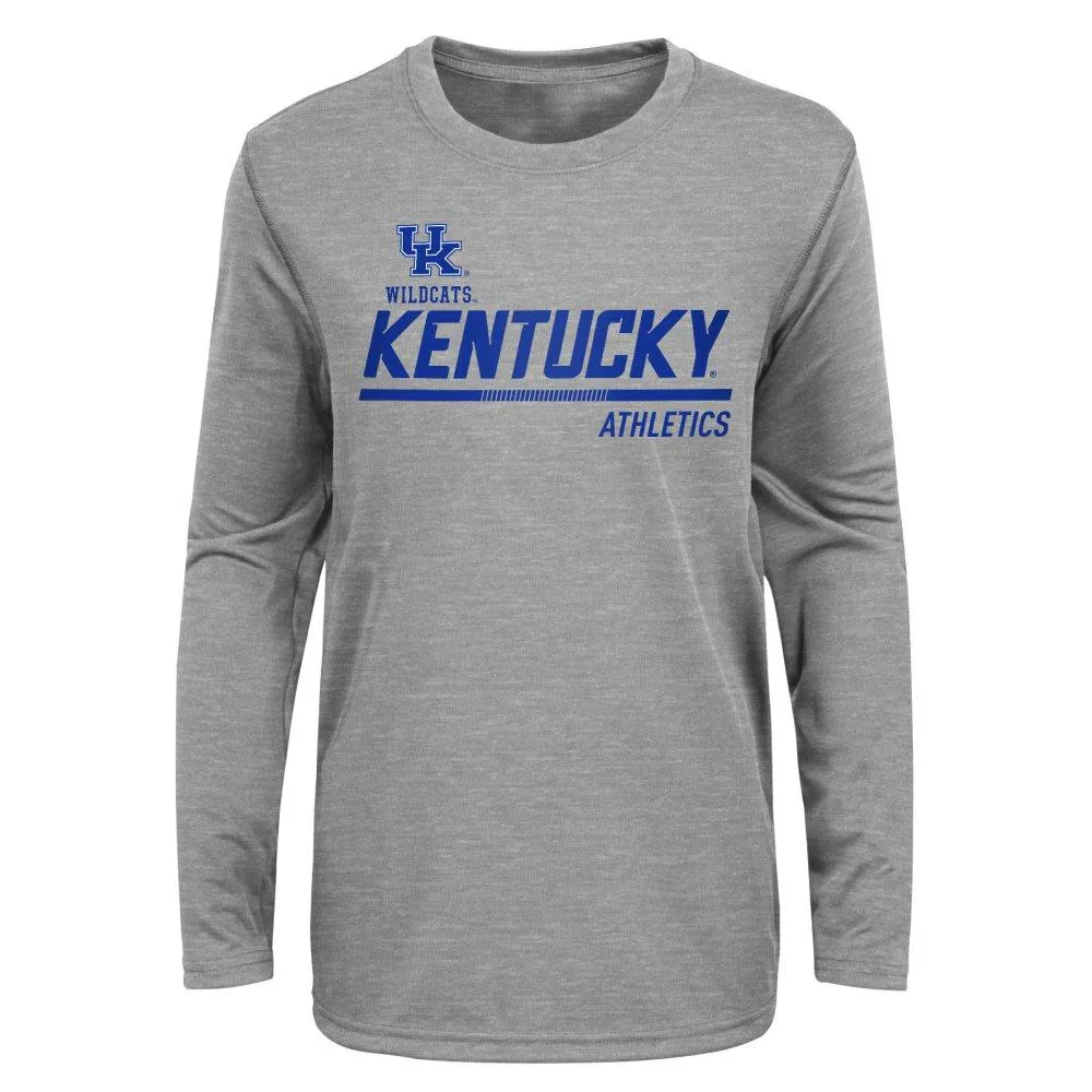 Kentucky Wildcats Champion Baseball Stack Long Sleeve T-Shirt - Gray