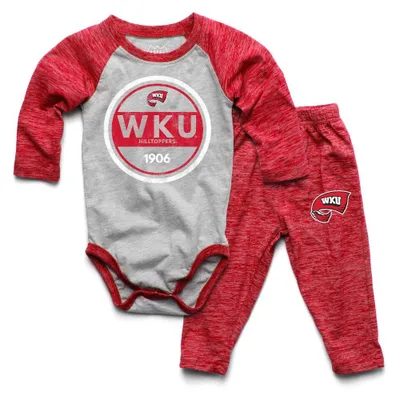 Wku | Western Kentucky Infant Onesie And Pant Set Alumni Hall