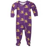 Lsu | Infant Zip Pajamas Alumni Hall