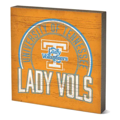  Lady Vols | Tennessee Legacy Lady Vols 5.5  X 5.5  Table Top Square Block | Orange Mountain