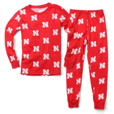 Huskers | Nebraska Toddler Pj Set Alumni Hall