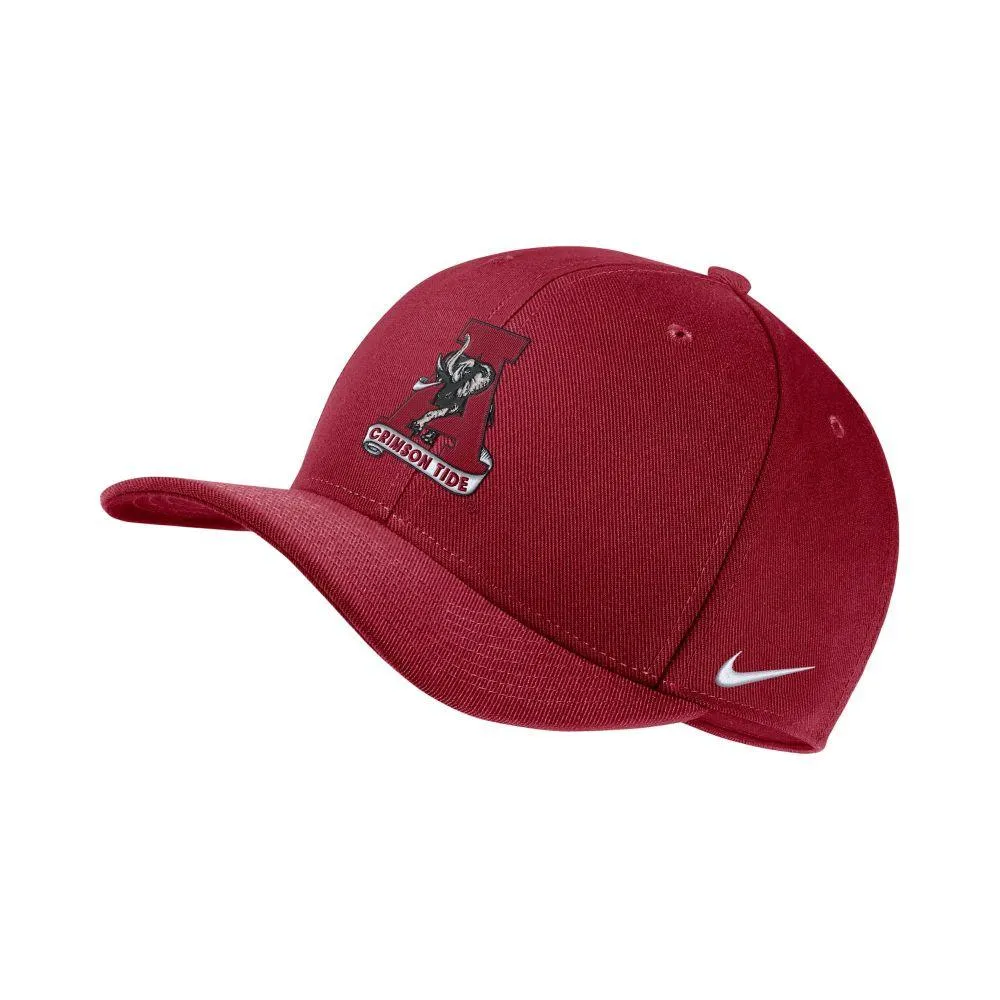 Alabama Crimson Tide Classic Hat Roll Tide Fitted Cap - red - M