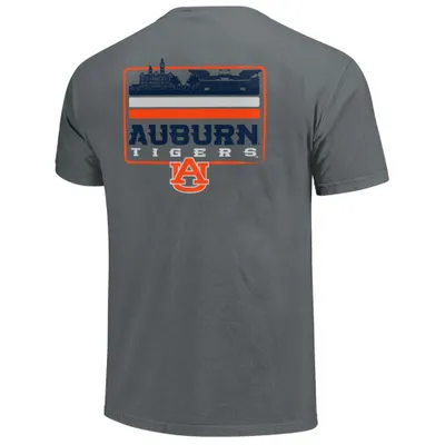 Aub | Auburn Campus Script Badge Comfort Colors Tee Alumni Hall