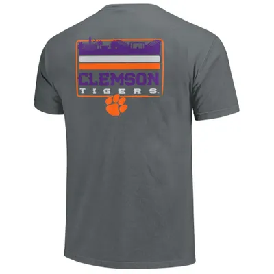 Clemson | Campus Script Badge Comfort Colors Tee Alumni Hall