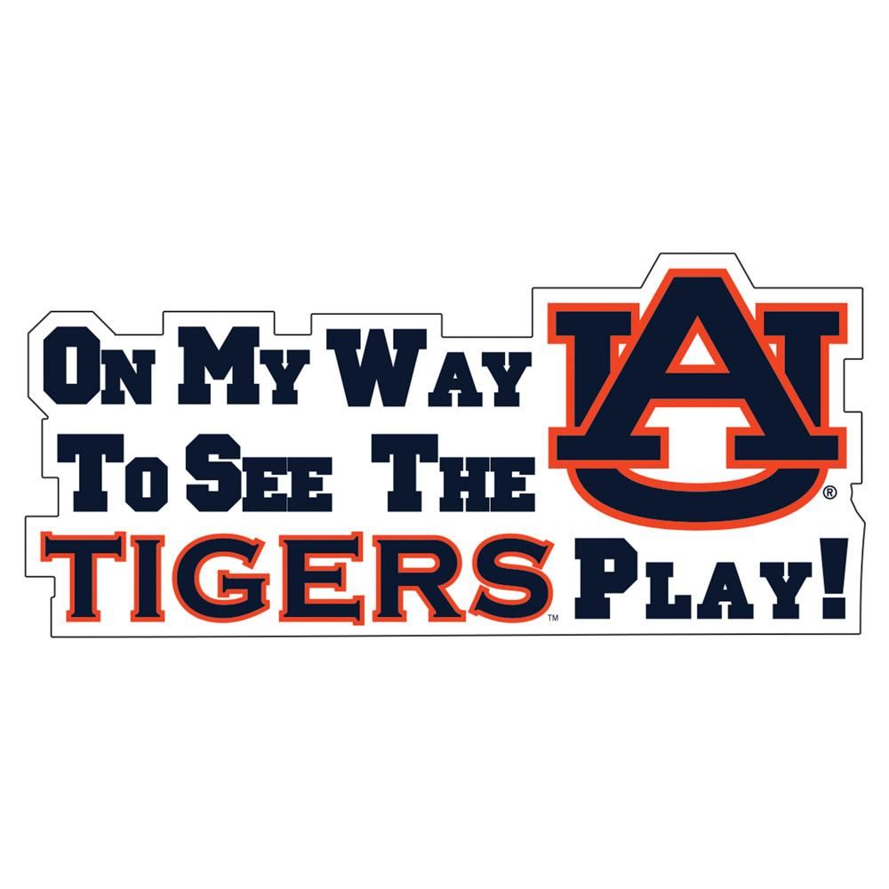  Auburn Tigers Car Magnet On My Way To See The Tigers Play 16 