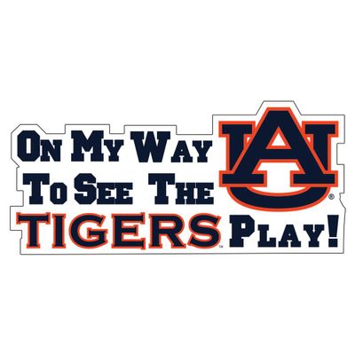  Auburn Tigers Car Magnet On My Way To See The Tigers Play 16 