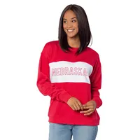 Huskers | Nebraska University Girl Pennant Sweatshirt Alumni Hall