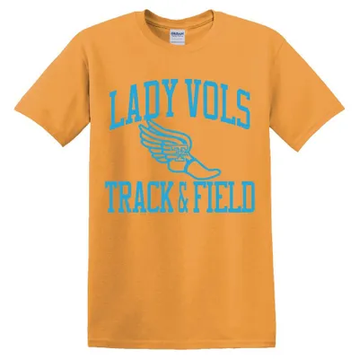 Lady Vols | Tennessee Track And Field Arch Tee Orange Mountain