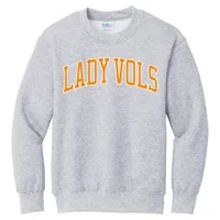 Lady Vols | Tennessee Youth Arch Fleece Crew Orange Mountain