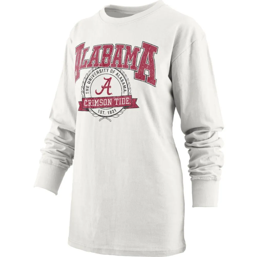 Bama | Alabama Pressbox Long Sleeve Gibralter Top Alumni Hall