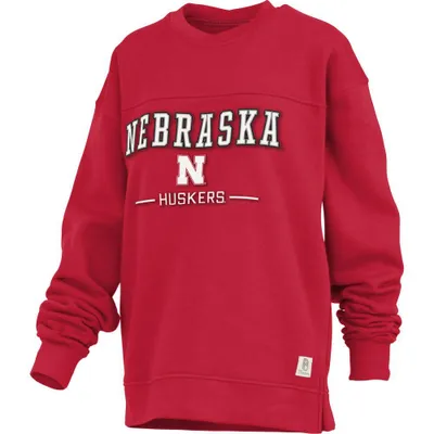 Huskers | Nebraska Pressbox Singletary Oversized Crewneck Alumni Hall