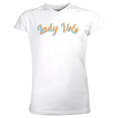 Lady Vols | Tennessee Garb Youth Brittany V- Neck Tee Orange Mountain