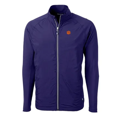 Clemson | Cutter & Amp ; Buck Eco Knit Hybrid Full Zip Jacket Alumni Hall