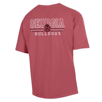 Dawgs | Georgia Comfort Wash Triple Outline Pocket Tee Alumni Hall