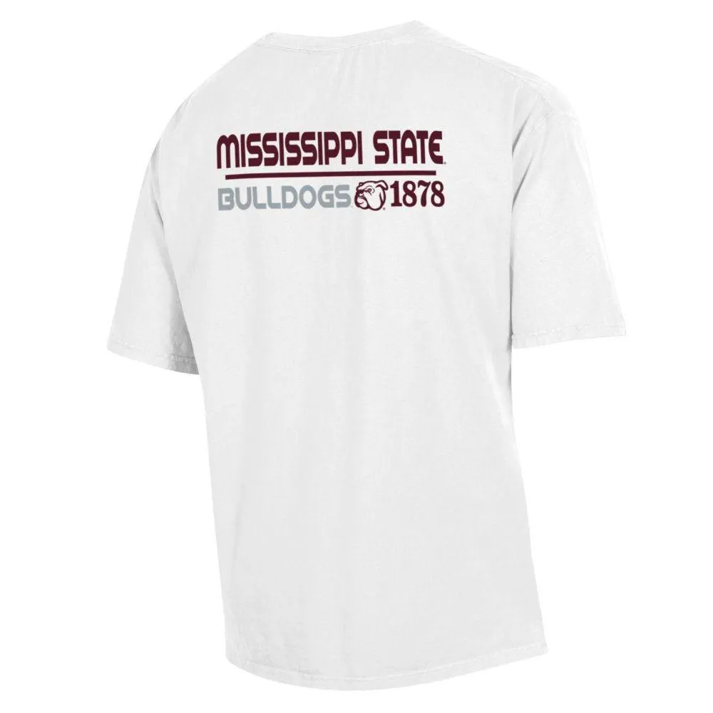 Bulldogs | Mississippi State Comfort Wash Retro Line Pocket Tee Alumni Hall