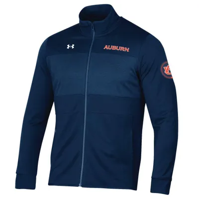 Aub | Auburn Under Armour Knit Warm- Up Jacket Alumni Hall