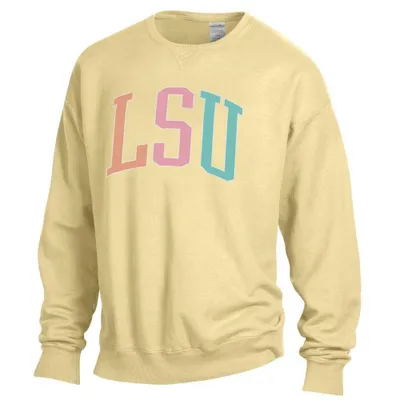 Lsu | Comfort Wash Colorful Arch Crewneck Alumni Hall