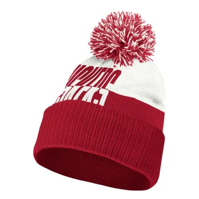  Huskers | Nebraska Adidas Two Tone Pom Knit Cuff Beanie | Alumni Hall