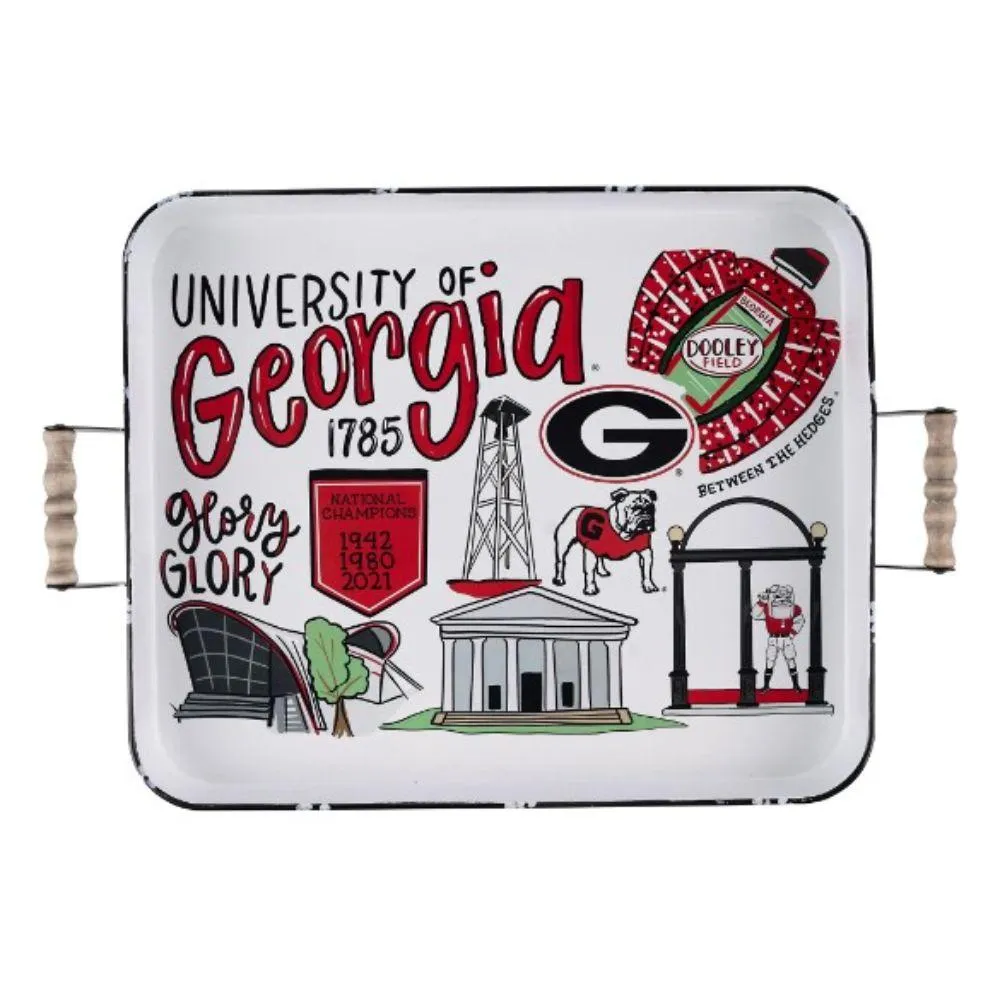  Dawgs | Georgia 20  X 16  Icon Enamel Tray | Alumni Hall