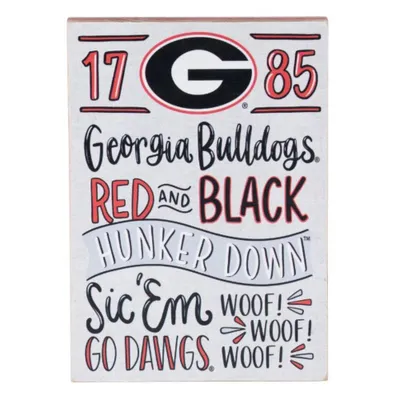  Dawgs | Georgia 5  X 7  Spirit Block | Alumni Hall