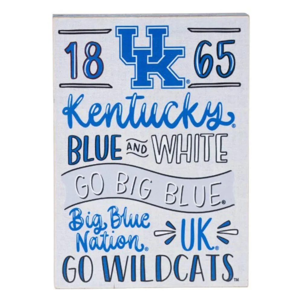  Cats | Kentucky 5  X 7  Spirit Block | Alumni Hall