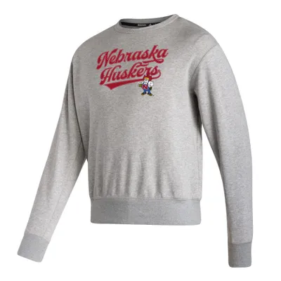 Huskers | Nebraska Adidas Script Vintage Crew Alumni Hall